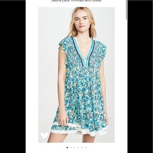 NWT Poupette St. Barth BLUE LEO SASHA LACE MINI XS